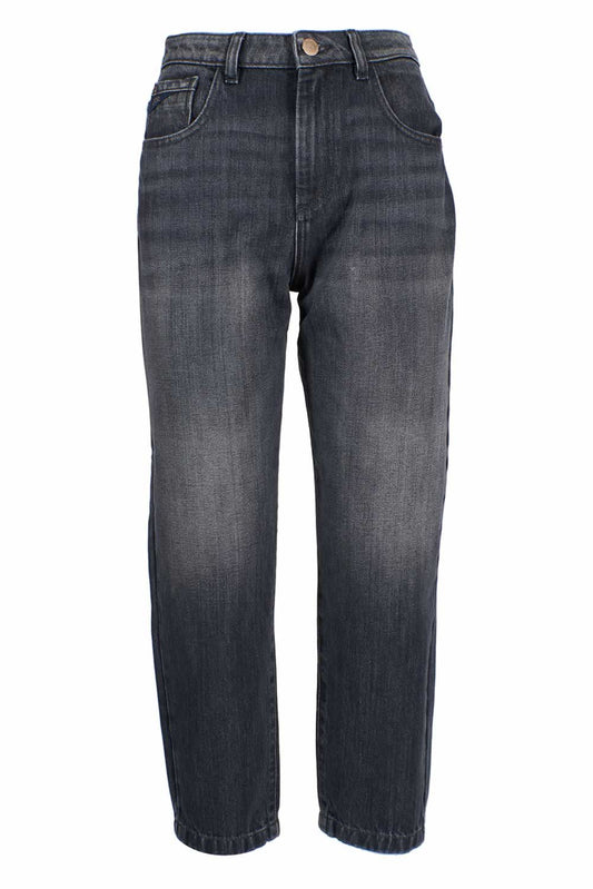 Yes Zee Black Cotton Women's High-Waisted Jean