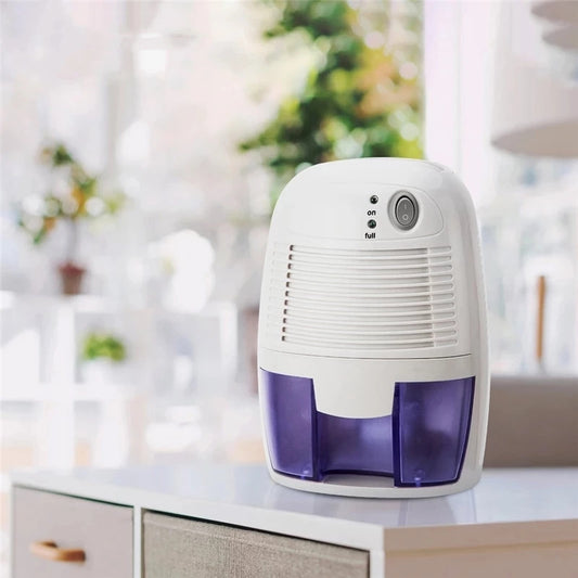 Mini deshumidificador de 9 V/USB, pequeño, silencioso, blanco, para uso doméstico.