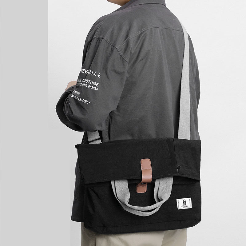 Bolso bandolera informal, nueva tendencia, bolso de hombro para hombre, bolso diagonal para tableta y ordenador.