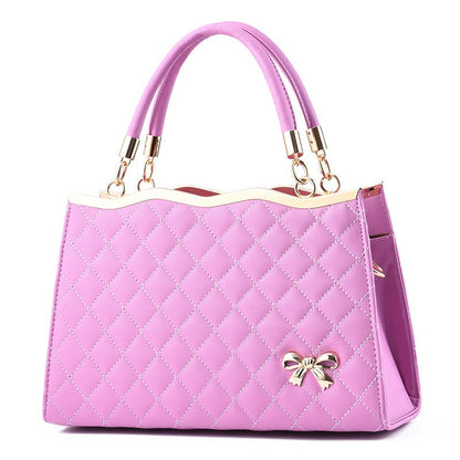 Bolso de mano bordado Lingge para mujer, grande, bandolera de un solo hombro
