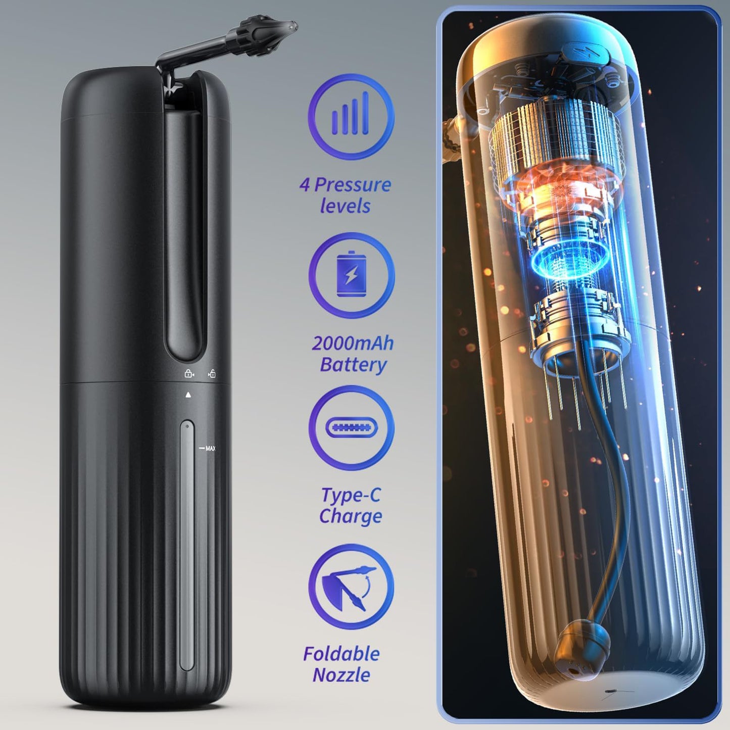 Limpiador de oídos eléctrico. Ideal para limpiar cerumen