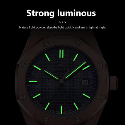 Reloj de lujo luminoso y resistente al agua para hombre