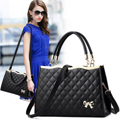 Bolso de mano bordado Lingge para mujer, grande, bandolera de un solo hombro