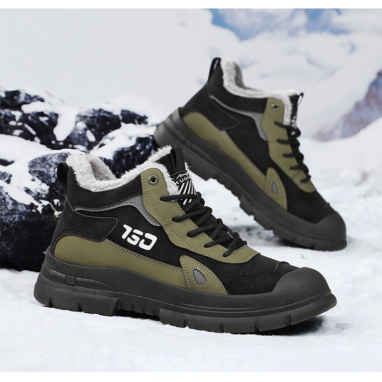 Botas estilo Martin cálidas de lana de invierno para hombre, deportivas casuales, versátiles