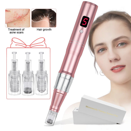 Máquina profesional de microagujas con cartucho, inalámbrica, para Derma MTS Pen, kit de belleza para el cuidado de la piel.