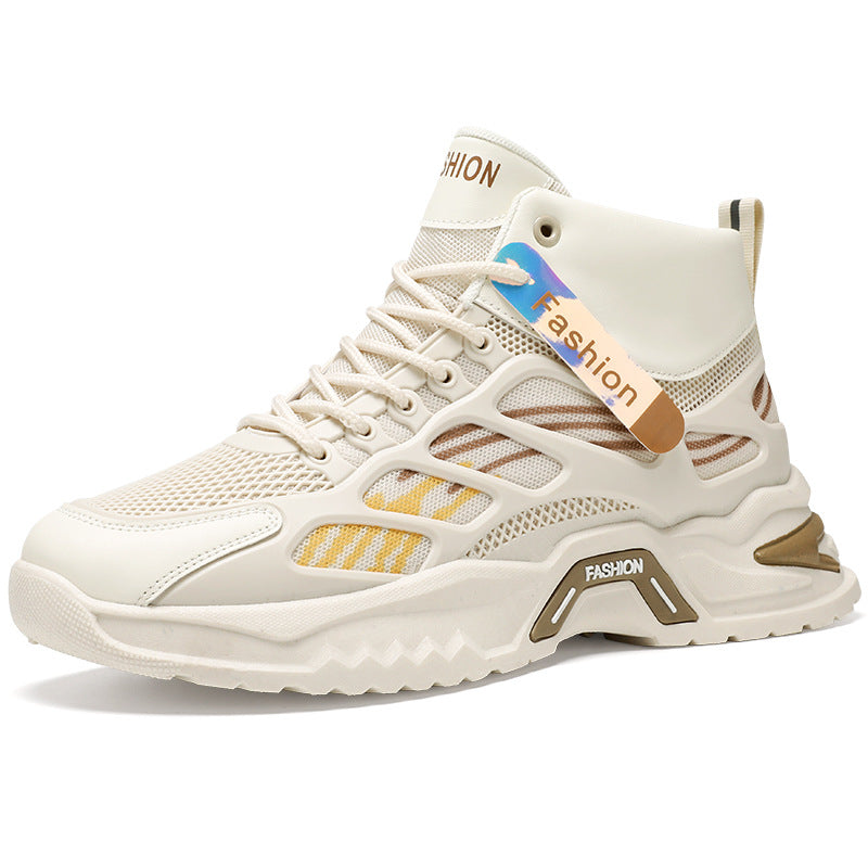 Zapatos altos transpirables para hombre, suela gruesa modernos