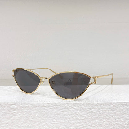 Gafas de sol TF3095 para mujer, con montura metálica de ojo de gato