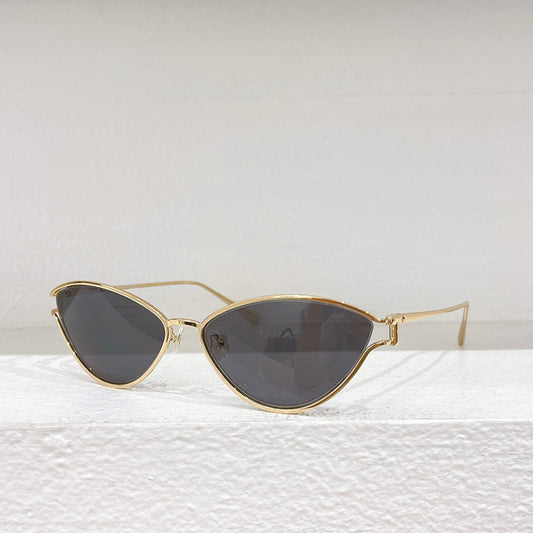 Gafas de sol TF3095 para mujer, con montura metálica de ojo de gato