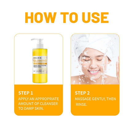 Set de cuidado de la piel con cúrcuma, limpiador hidratante y refrescante, control de grasa, líneas sutiles, set de limpieza nutritivo