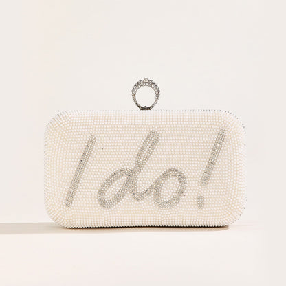 Bolsos de noche con la letra "I Do" para mujer