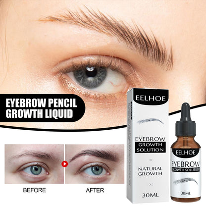 Líquido para cejas, aceite natural oscuro y espeso, tratamiento hidratante suave para reparar cejas.