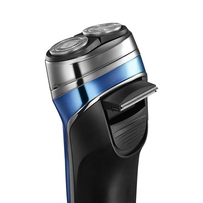 Afeitadora eléctrica con 2 cabezales flotantes independientes