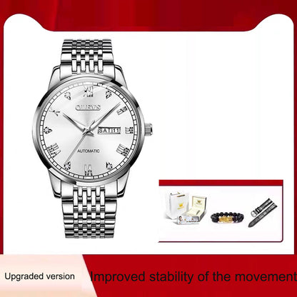 Reloj para hombre, automático, de cuerda simple, resistente al agua