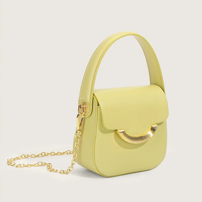 Bolso pequeño cuadrado para mujer, versátil mini bolso cruzado con cadena