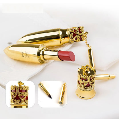 Lápiz labial de terciopelo de larga duración para labios rojos, resistente al agua, color nude, 6 colores de lujo, mate.