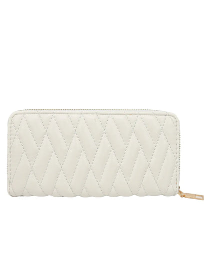 Cartera de piel sintética de color liso