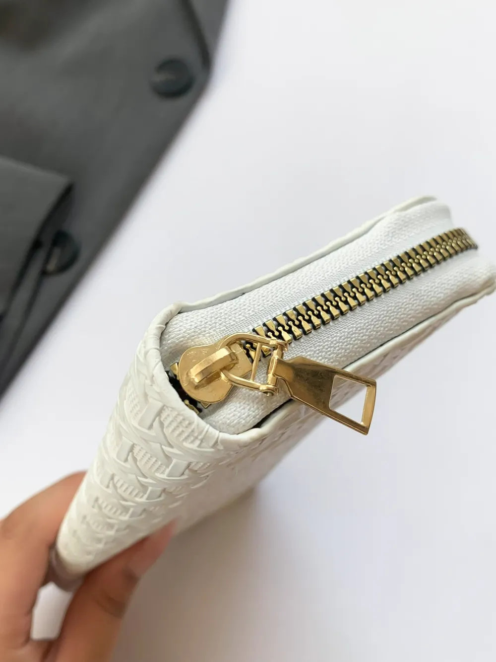 Billetera Mujer PU Leather Solid Color