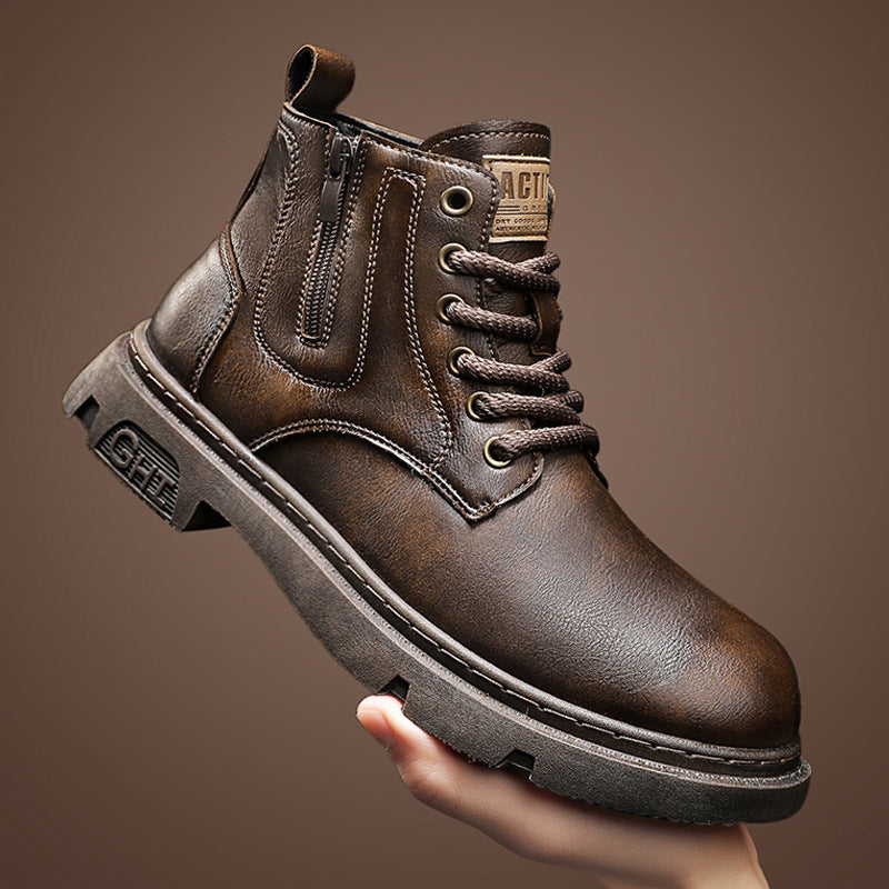 Men British style short boots
