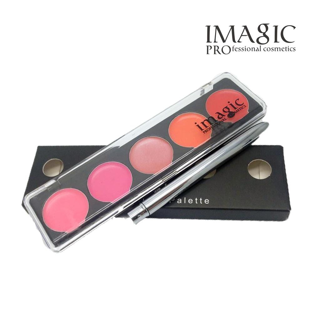 Paleta de labiales IMAGIC, maquillaje de belleza natural duradero, pigmento, conjunto cosmético, resistente al agua