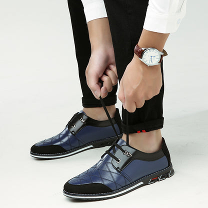 Zapatos moda para hombre, estilo británico. Zapatos de cuero sin cordones