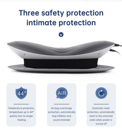 Masajeador de cintura con tracción lumbar, compresa caliente inflable, camilla cervical para espalda, masaje con presión de aire, reduce el alivio del dolor.