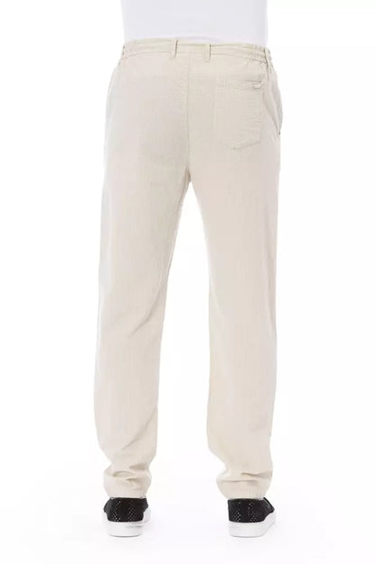 Baldinini Trend Beige Cotton Men Chino Pant
