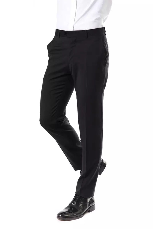 Uominitaliani Gray Wool Men's Pants