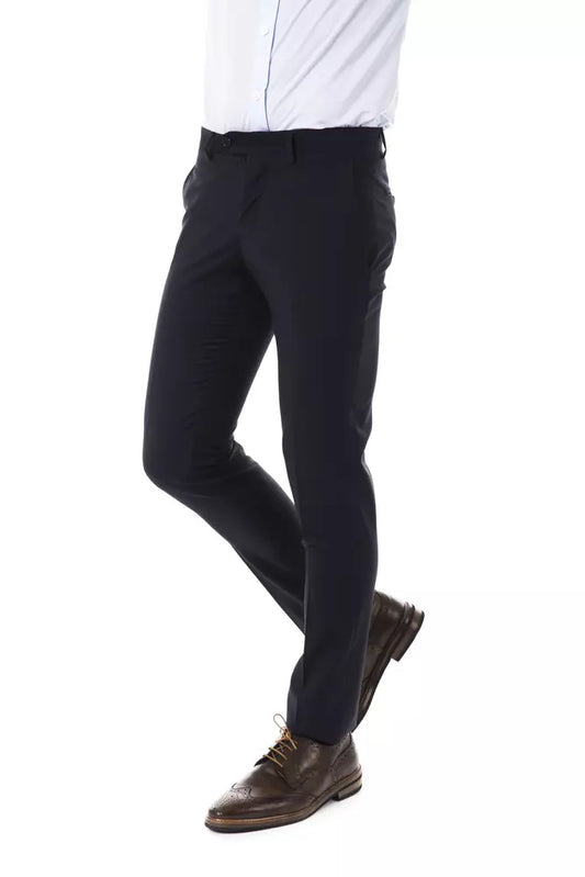 Uominitaliani Gray Wool Men's Pant
