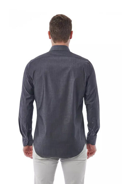 Bagutta "Gray Cotton Men's Shirt"