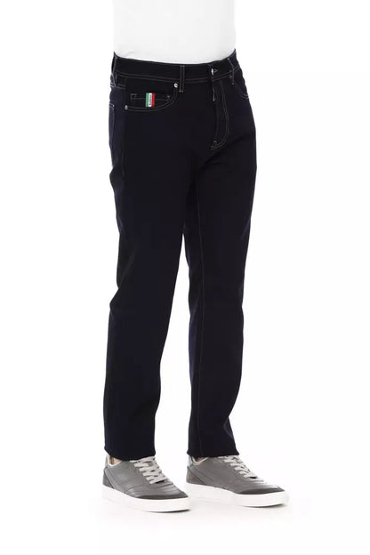 Baldinini Trend Blue Cotton Regular Men Jeans