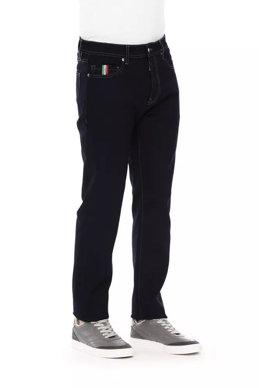 Baldinini Trend Blue Cotton Regular Men Jeans