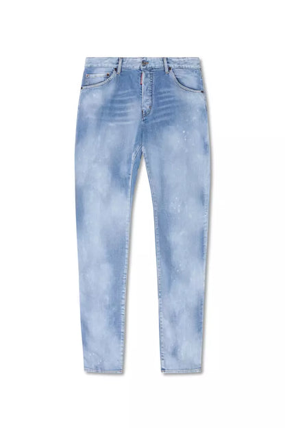 Dsquared² Blue Cotton Men Jeans