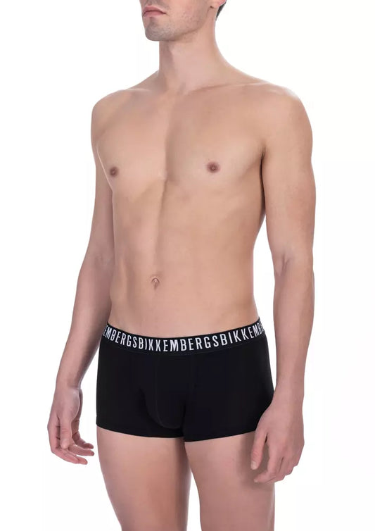 Bikkembergs Black Cotton Men's Trunk Underwear Pack