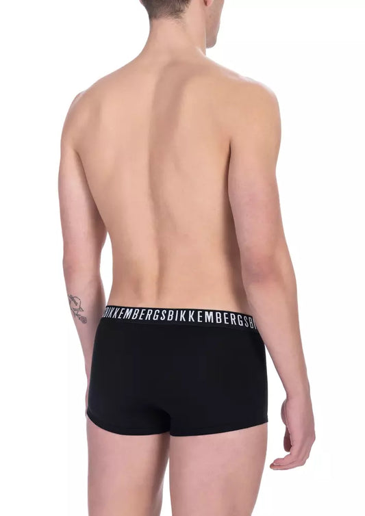 Bikkembergs Black Cotton Men's Trunk Underwear Pack