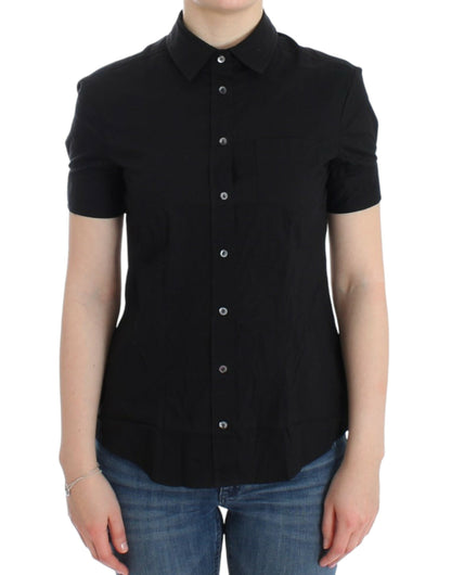John Galliano Black cotton shirt top