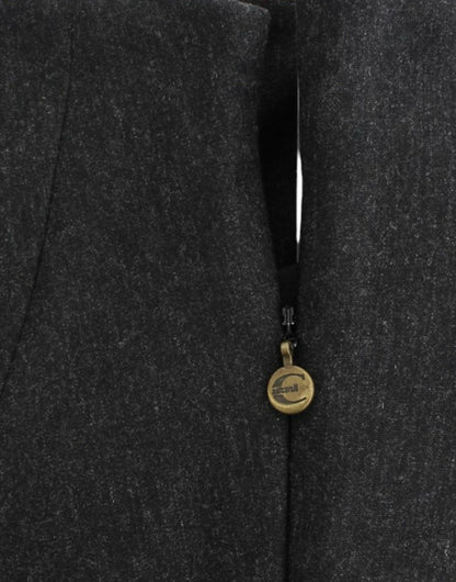 Cavalli Gray strapless dress