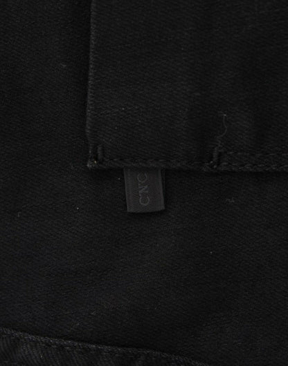 Costume National Elegant Black Straight Leg Jeans