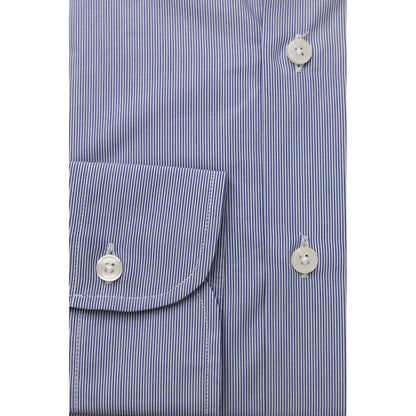 Bagutta Light Blue Cotton Men's Shirt