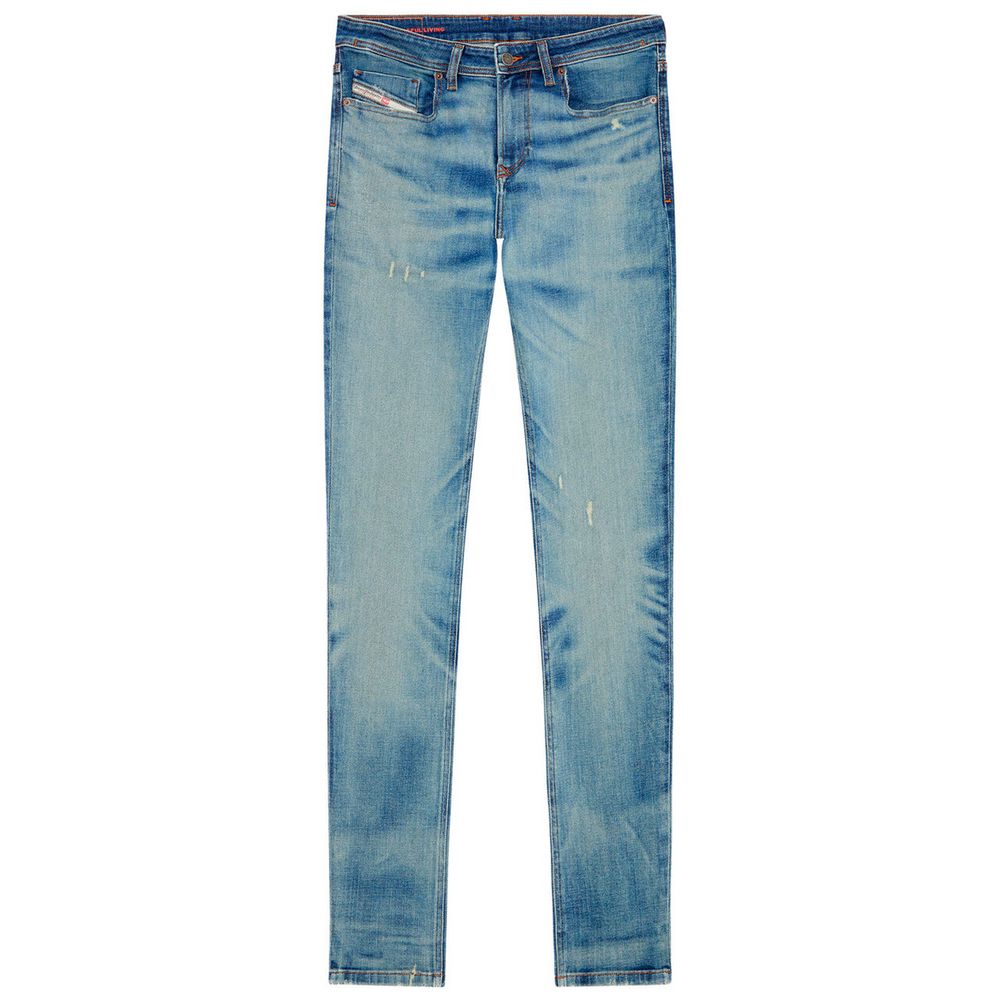 Diesel Blue Cotton Men's Skinny Jean