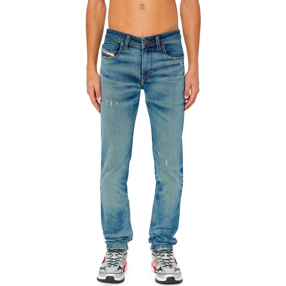 Diesel Blue Cotton Men's Skinny Jean
