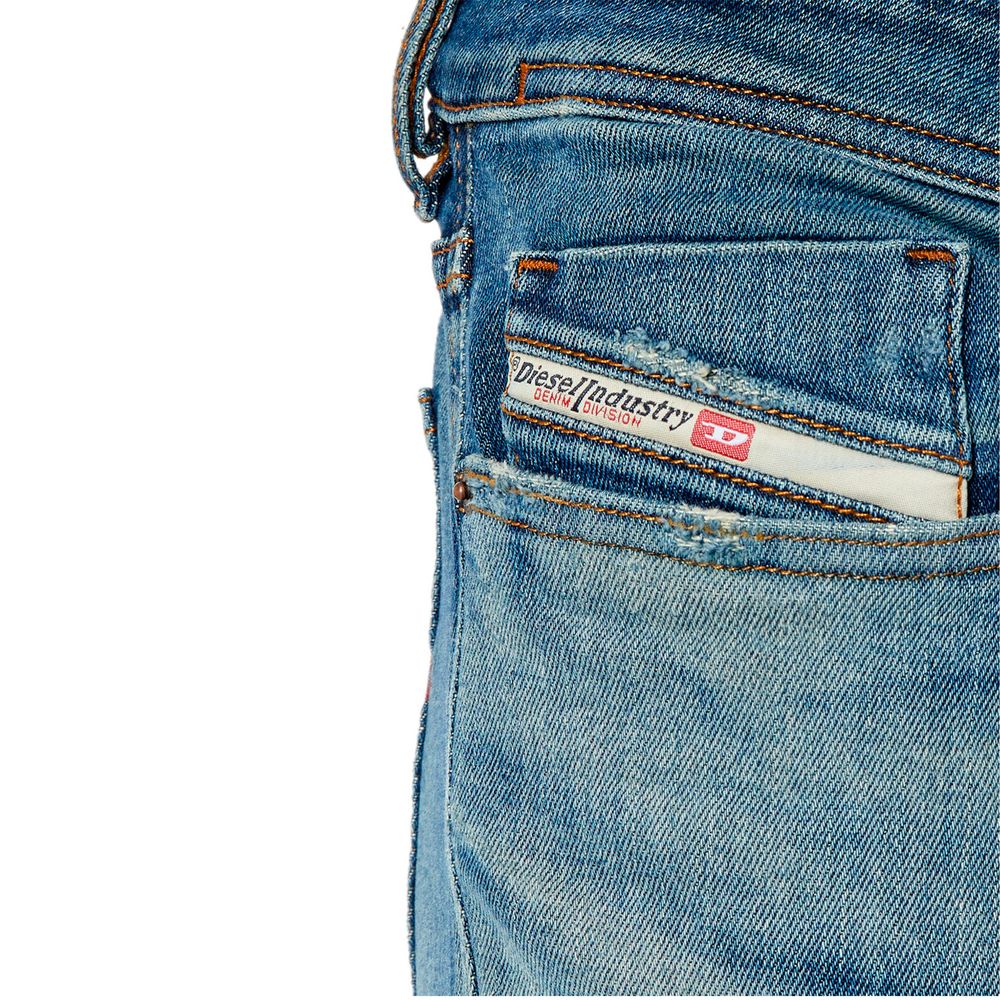 Diesel Blue Cotton Men's Skinny Jean