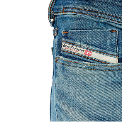Diesel Blue Cotton Men's Skinny Jean