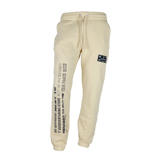 Diego Venturino Beige Cotton Men's Track Pant