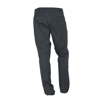 Made in Italy Gray Polyester Men Trousers