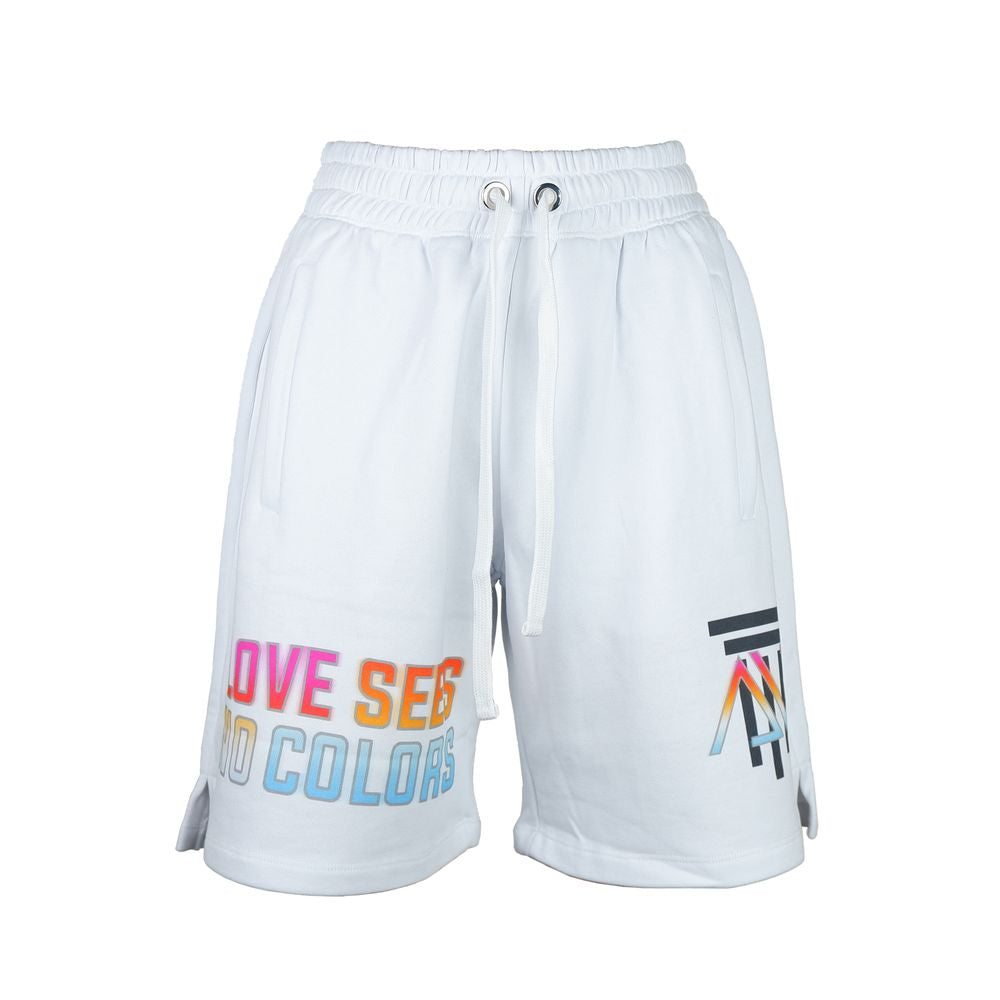 Diego Venturino White Cotton Women Shorts