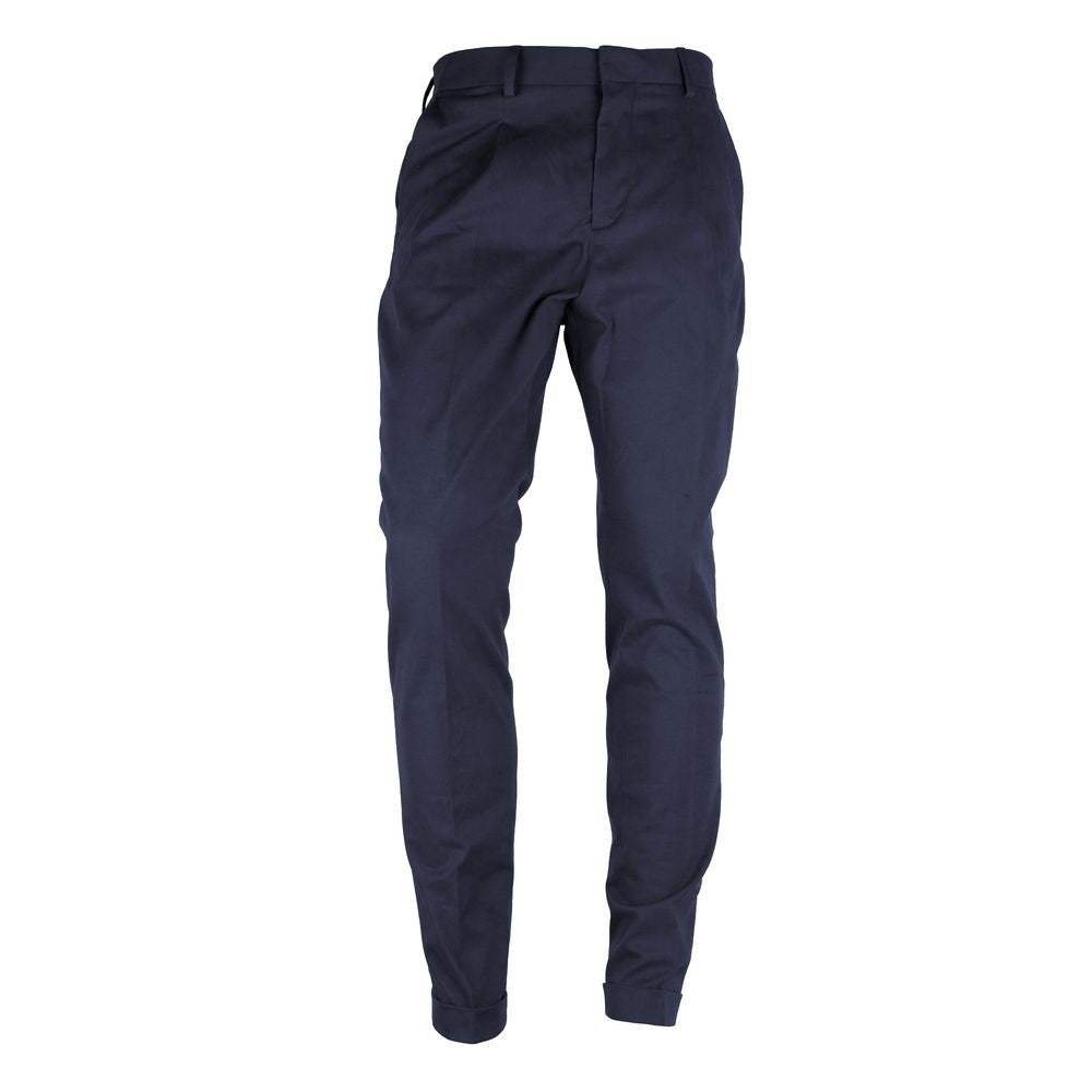 Made in Italy Blue Wool Men Trousers