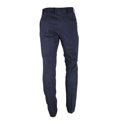 Made in Italy Blue Wool Men Trousers