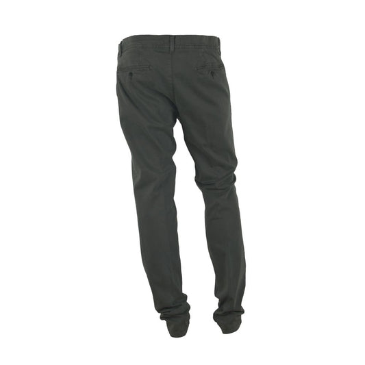 Made in Italy Gray Cotton Men Pant