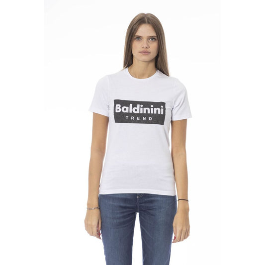 Baldinini Trend White Cotton Women Top