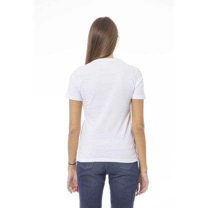 Baldinini Trend White Cotton Women Top
